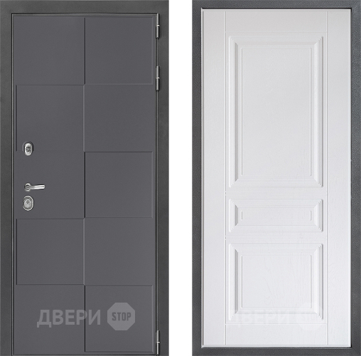 Входная металлическая Дверь Дверной континент ДК-3/606 ФЛ-243 Альберо Браш серебро в Жуковский
