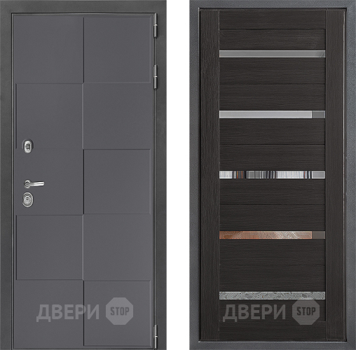 Входная металлическая Дверь Дверной континент ДК-3/606 ФЛ-47 Венге в Жуковский