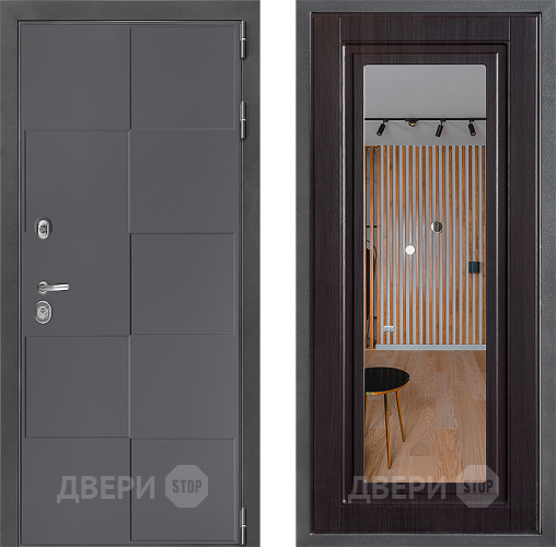 Входная металлическая Дверь Дверной континент ДК-3/606 ФЛЗ Зеркало Венге в Жуковский
