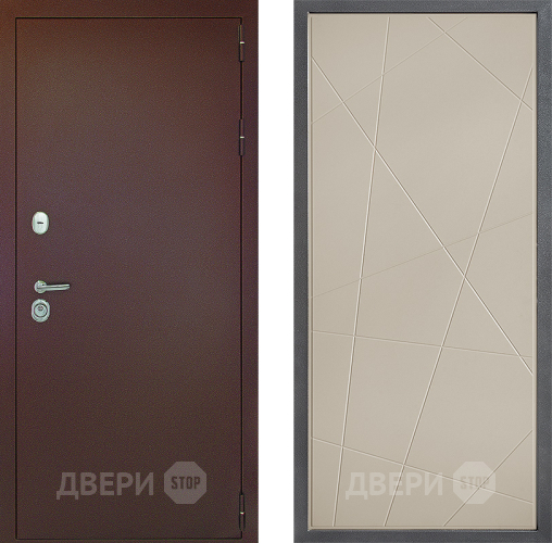 Входная металлическая Дверь Дверной континент Рубикон Медь Дизайн ФЛ-655 Капучино в Жуковский