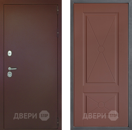 Дверь Дверной континент Рубикон Медь Дизайн ФЛ-617 Ясень шоколадный в Жуковский