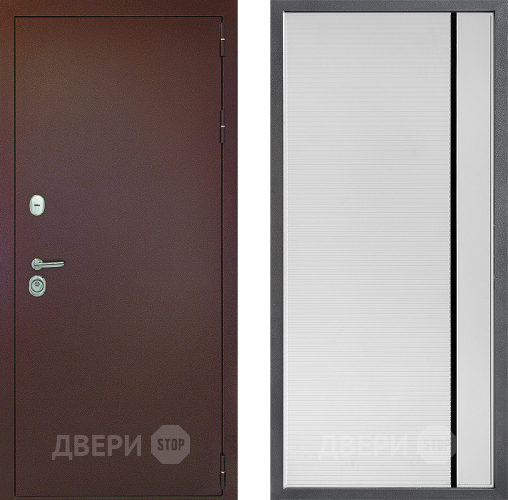 Дверь Дверной континент Рубикон Медь Дизайн ФЛ-757 Черное Стекло Софт милк в Жуковский