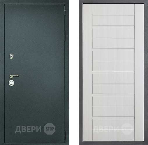 Дверь Дверной континент Рубикон Серебро Дизайн ФЛ-70 Лиственница белая в Жуковский