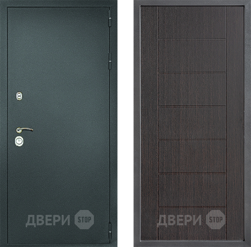 Входная металлическая Дверь Дверной континент Рубикон Серебро Дизайн ФЛ-Лайн Венге в Жуковский