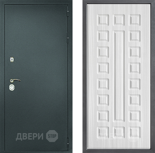 Входная металлическая Дверь Дверной континент Рубикон Серебро Дизайн ФЛ-183 Сандал белый в Жуковский