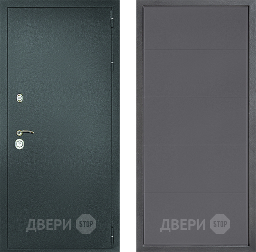 Входная металлическая Дверь Дверной континент Рубикон Серебро Дизайн ФЛ-649 Графит софт в Жуковский