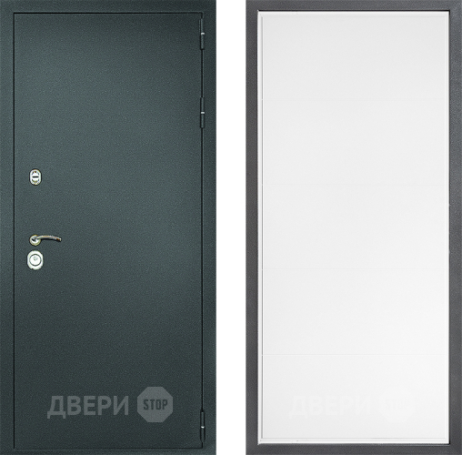 Дверь Дверной континент Рубикон Серебро Дизайн ФЛ-649 Белый софт в Жуковский
