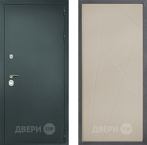 Входная металлическая Дверь Дверной континент Рубикон Серебро Дизайн ФЛ-655 Капучино в Жуковский
