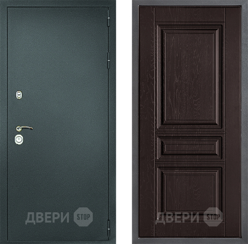 Дверь Дверной континент Рубикон Серебро Дизайн ФЛ-243 Дуб шоколадный в Жуковский