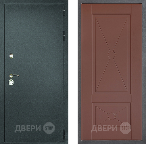 Дверь Дверной континент Рубикон Серебро Дизайн ФЛ-617 Ясень шоколадный в Жуковский