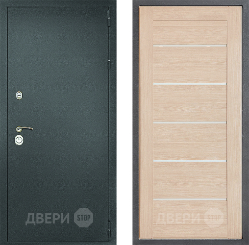 Входная металлическая Дверь Дверной континент Рубикон Серебро Дизайн ФЛ-46 Капучино в Жуковский