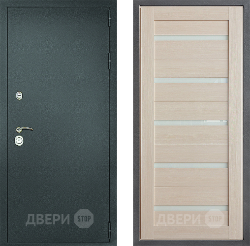 Входная металлическая Дверь Дверной континент Рубикон Серебро Дизайн ФЛ-47 Капучино в Жуковский