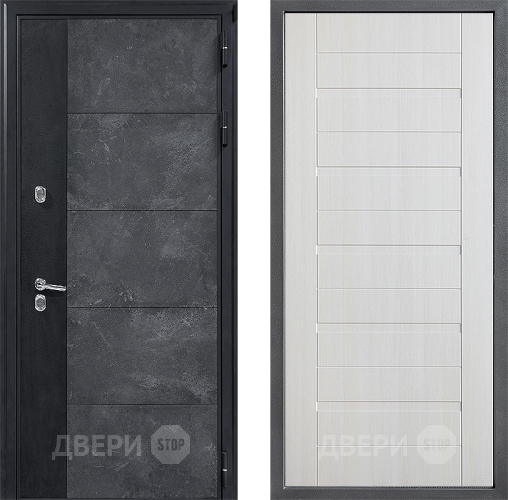 Входная металлическая Дверь Дверной континент ДК-15 Бетон ТЕРМО ФЛ-70 Лиственница белая в Жуковский