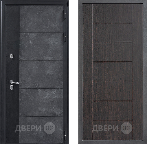 Входная металлическая Дверь Дверной континент ДК-15 Бетон ТЕРМО ФЛ-Лайн Венге в Жуковский
