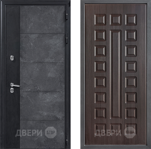 Входная металлическая Дверь Дверной континент ДК-15 Бетон ТЕРМО ФЛ-183 Венге в Жуковский