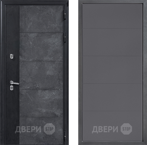Входная металлическая Дверь Дверной континент ДК-15 Бетон ТЕРМО ФЛ-649 Графит софт в Жуковский
