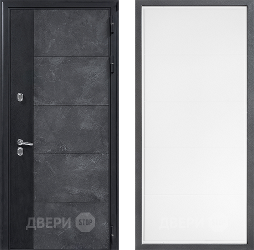 Входная металлическая Дверь Дверной континент ДК-15 Бетон ТЕРМО ФЛ-649 Белый софт в Жуковский