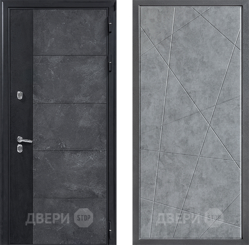 Дверь Дверной континент ДК-15 Бетон ТЕРМО ФЛ-655 Бетон серый в Жуковский