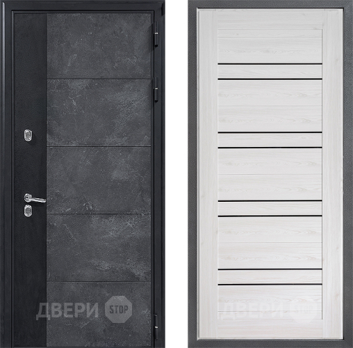 Входная металлическая Дверь Дверной континент ДК-15 Бетон ТЕРМО ФЛ-49 Сосна белая в Жуковский