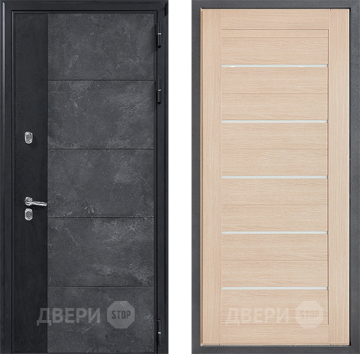 Входная металлическая Дверь Дверной континент ДК-15 Бетон ТЕРМО ФЛ-46 Капучино в Жуковский