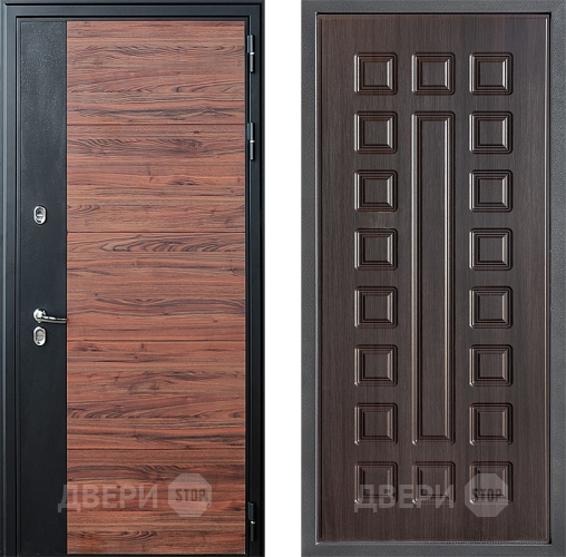 Входная металлическая Дверь Дверной континент ДК-15 Красное Дерево ТЕРМО ФЛ-183 Венге в Жуковский