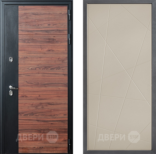 Входная металлическая Дверь Дверной континент ДК-15 Красное Дерево ТЕРМО ФЛ-655 Капучино в Жуковский