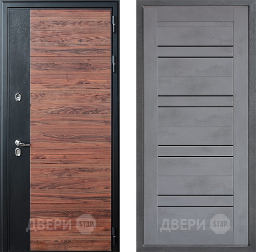 Дверь Дверной континент ДК-15 Красное Дерево ТЕРМО ФЛ-49 Бетон серый в Жуковский