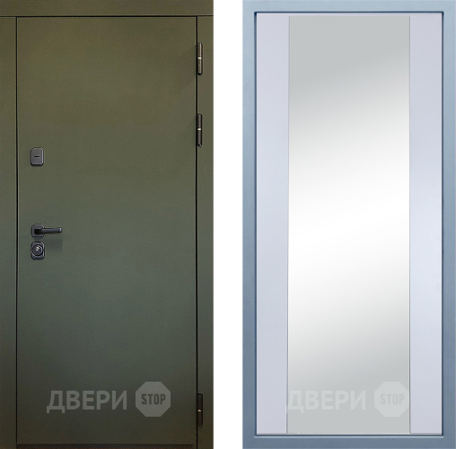 Дверь Дива МД-61 Д-15 Зеркало Белый в Жуковский