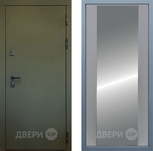 Входная металлическая Дверь Дива МД-61 Д-15 Зеркало Силк Маус в Жуковский
