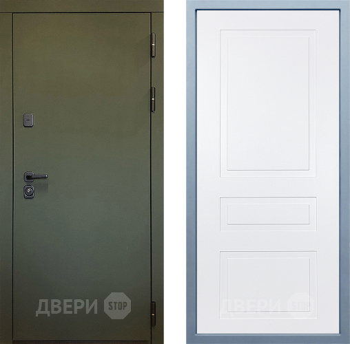 Входная металлическая Дверь Дива МД-61 Н-13 Белый в Жуковский