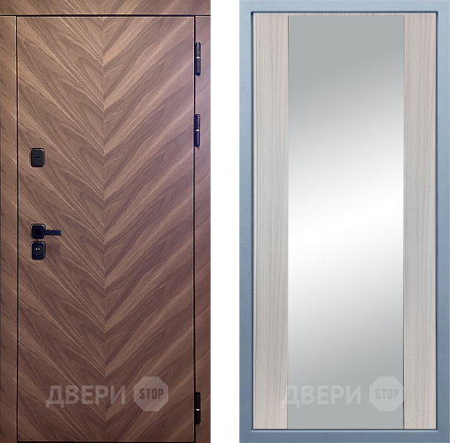 Входная металлическая Дверь Дива МД-98 Д-15 Зеркало Сандал белый в Жуковский
