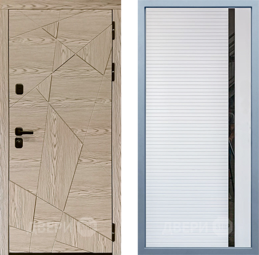 Входная металлическая Дверь Дива МД-97/1 МХ-45 Белый матовый в Жуковский