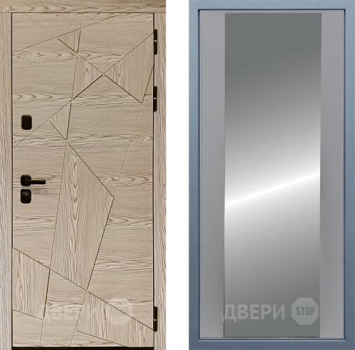 Входная металлическая Дверь Дива МД-97/1 Д-15 Зеркало Силк Маус в Жуковский