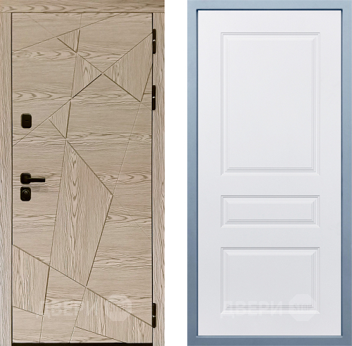 Входная металлическая Дверь Дива МД-97/1 Д-13 Белый в Жуковский