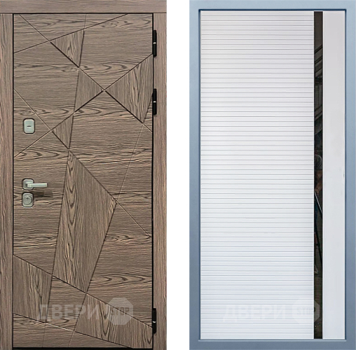 Входная металлическая Дверь Дива МД-97/2 МХ-45 Белый матовый в Жуковский