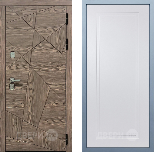 Входная металлическая Дверь Дива МД-97/2 Н-10 Белый в Жуковский