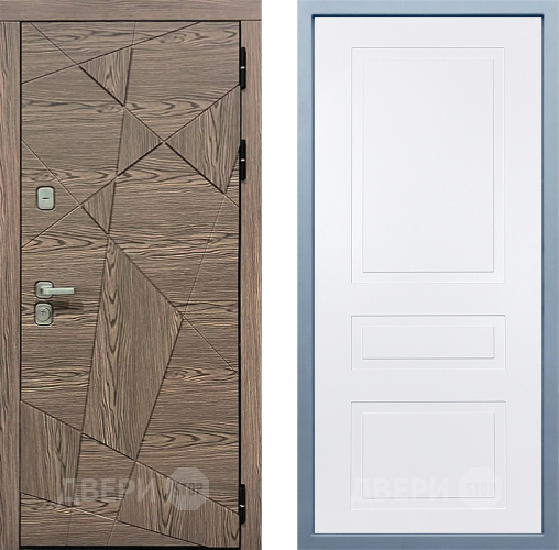 Входная металлическая Дверь Дива МД-97/2 Н-13 Белый в Жуковский