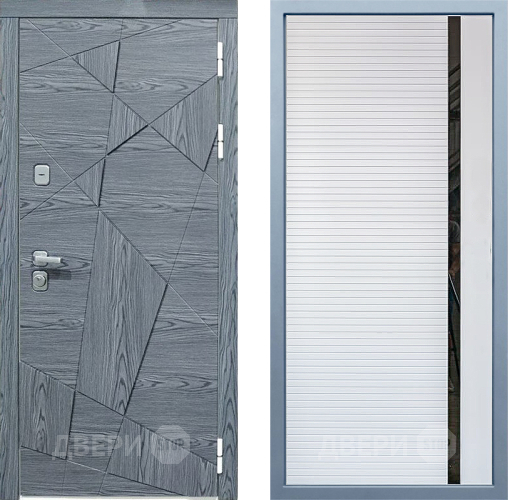 Входная металлическая Дверь Дива МД-97/3 МХ-45 Белый матовый в Жуковский