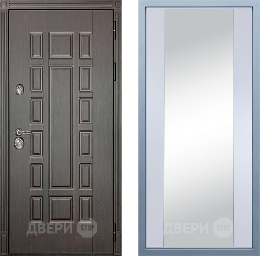 Дверь Дива МД-38 Д-15 Зеркало Белый в Жуковский
