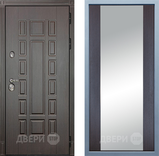 Входная металлическая Дверь Дива МД-38 Д-15 Зеркало Венге в Жуковский