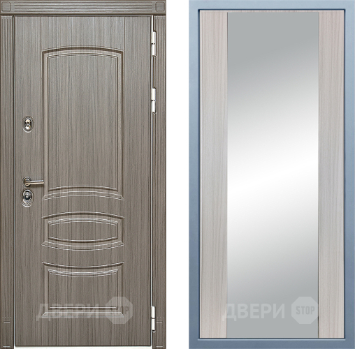 Входная металлическая Дверь Дива МД-42 Д-15 Зеркало Сандал белый в Жуковский