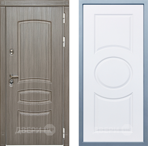 Входная металлическая Дверь Дива МД-42 Д-8 Белый в Жуковский