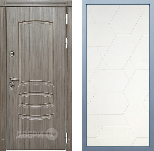 Входная металлическая Дверь Дива МД-42 М-16 Белый в Жуковский