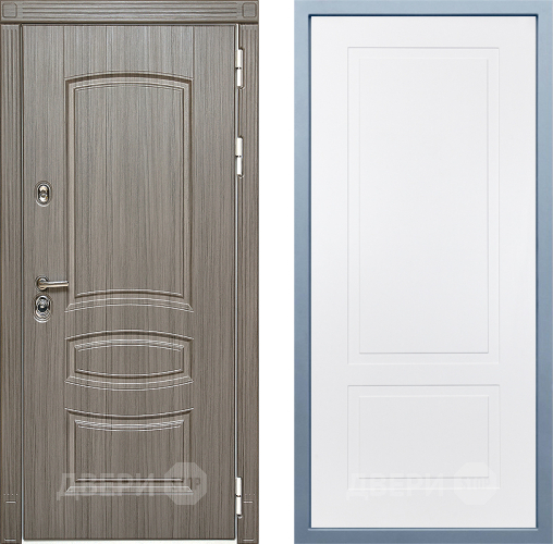 Входная металлическая Дверь Дива МД-42 Н-7 Белый в Жуковский