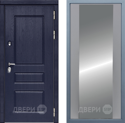 Входная металлическая Дверь Дива МД-45 Д-15 Зеркало Силк Маус в Жуковский