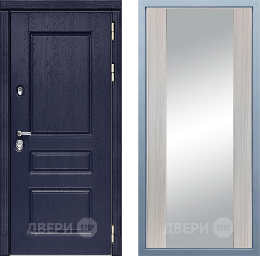Входная металлическая Дверь Дива МД-45 Д-15 Зеркало Сандал белый в Жуковский