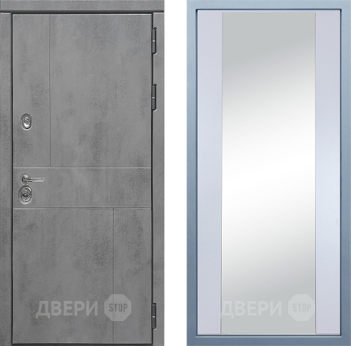 Входная металлическая Дверь Дива МД-48 Д-15 Зеркало Белый в Жуковский