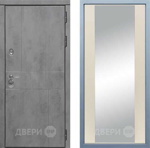 Входная металлическая Дверь Дива МД-48 Д-15 Зеркало Шампань в Жуковский