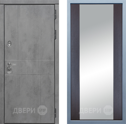 Входная металлическая Дверь Дива МД-48 Д-15 Зеркало Венге в Жуковский