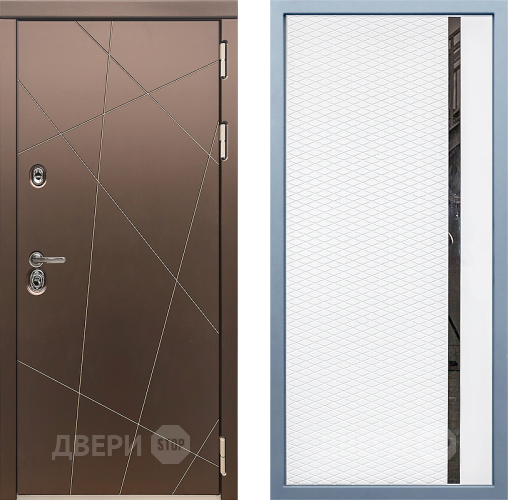 Входная металлическая Дверь Дива МД-50 МХ-47 Белый матовый в Жуковский